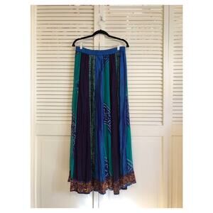 Soft Surroundings Colorful Skirt with Sequins